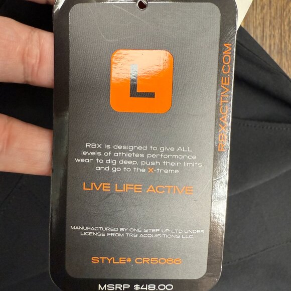 NWT Women's RBX Cargo‎ Shorts Lightweight with Pockets Black | Size L - Picture 7 of 8